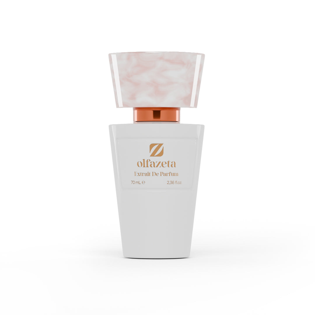 Chogan Parfum N° 090 – ein fruchtig-zitrischer Damenduft mit spritziger Bitterorange und Zitrone in der Kopfnote für einen lebendigen, frischen Auftakt. Im Herzen entfalten sich Orangenblüte und Rose zu einem eleganten, femininen Bouquet. Die warme Basis aus Cashmeran, Heliotrop, Mandel, Vanille und Sandelholz verleiht dem Duft cremige Tiefe, Sinnlichkeit und eine langanhaltende, harmonische Ausstrahlung.