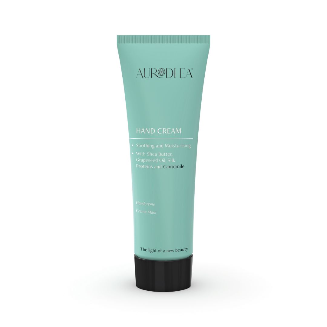 CRÈME MAINS À LA CAMOMILLE - 75 ML Enrichie au Beurre de Karité, huile pépins de raisin et Protéines de Soie
