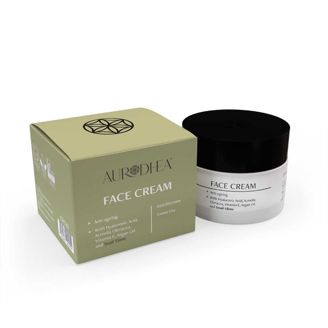 ALOE VERA FACE DAY CREAM - 50 ML Enriched with Argan oil, Panthenol, Silk Proteins, Jojoba oil and Vita