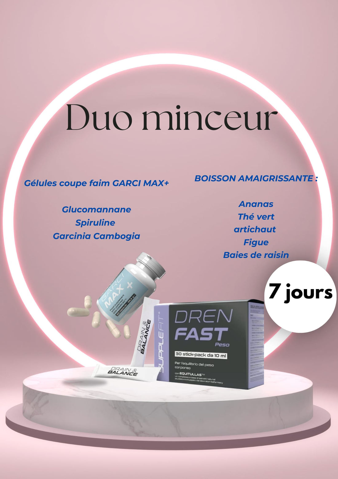 DUO-SLIMMING APPETITE SUPPRESSANT AND SLIMMING DRINK