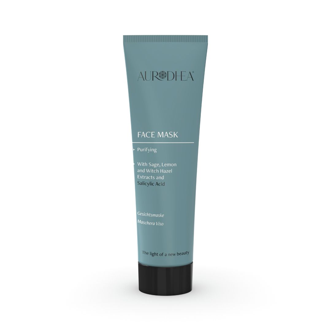 PURIFYING FACE MASK WITH SALYCILIC ACID - 50 ML Enriched with extracts of Sage, Lemon and Witch Hazel